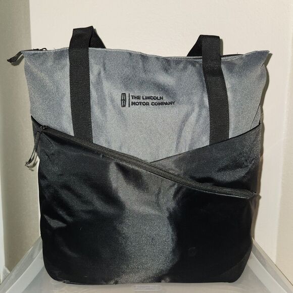 Lincoln - Gemline 1865 - Daily Commuter Computer Tote, Black & Gray - Picture 1 of 7